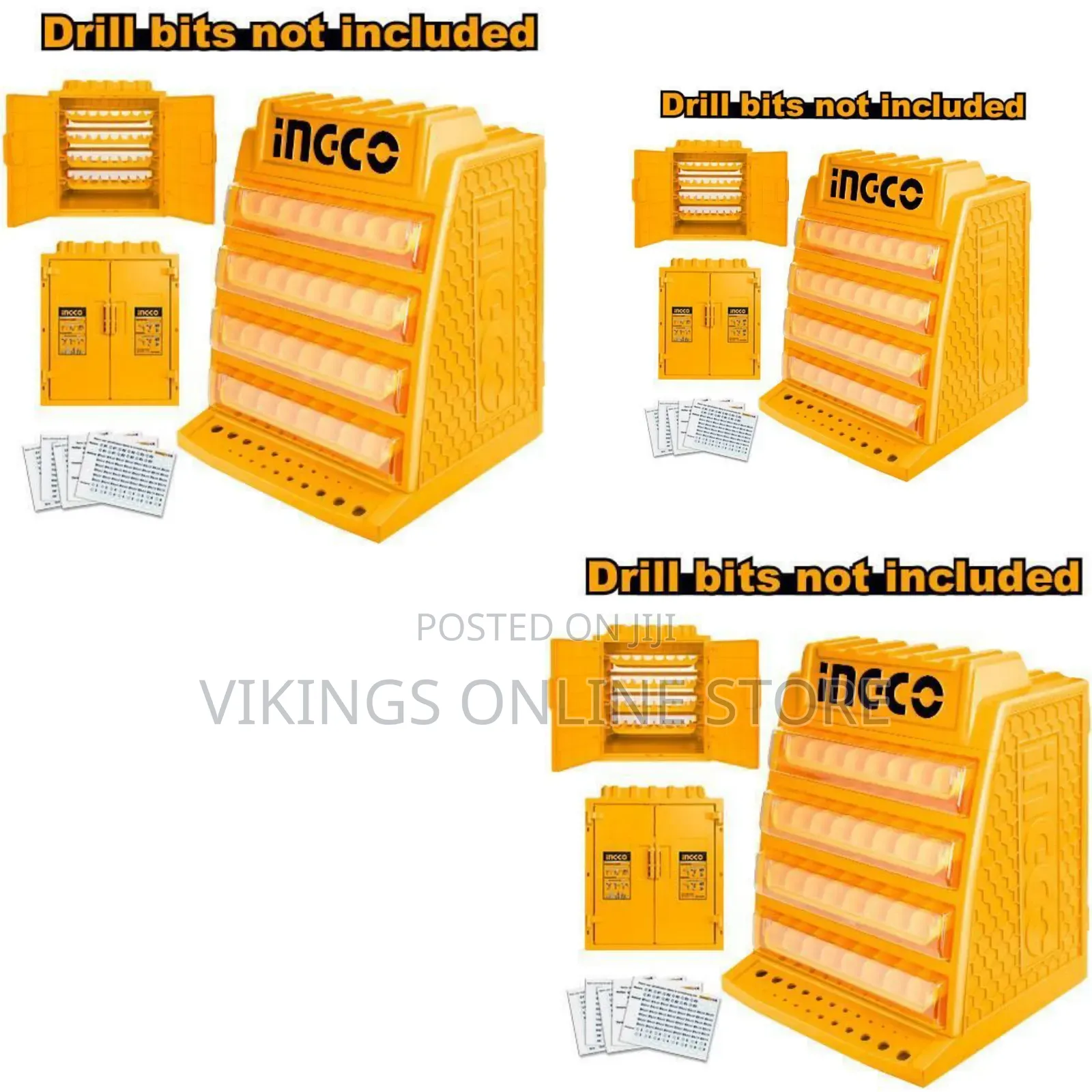 Ingco Akd2688 Drill Bits Display Box – Orange