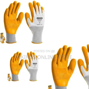 Ingco Hgvl08-xl - Latex Gloves - Orange