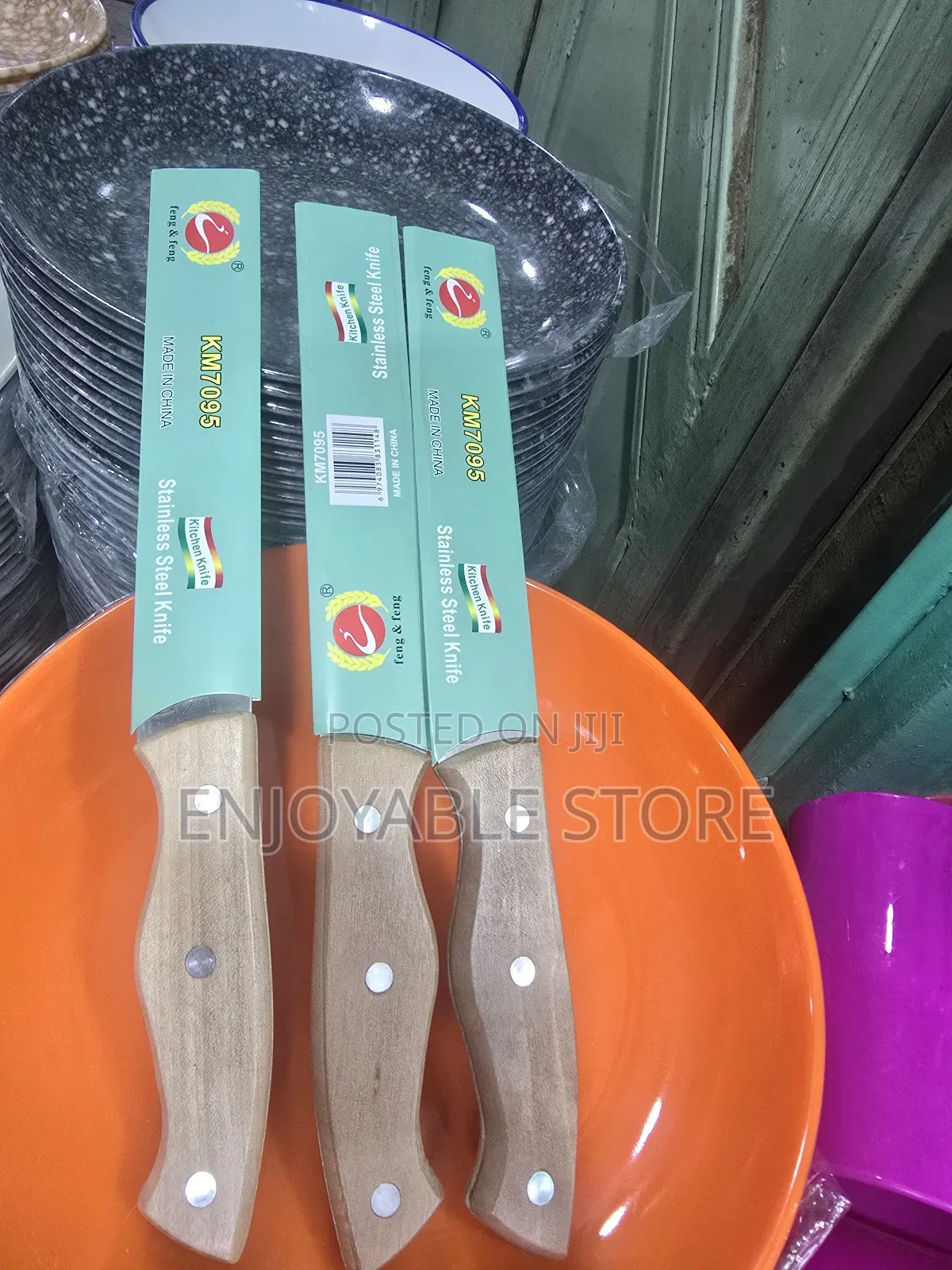 6pcs Wooden Handle Cutting Knives Wooden Handle Knives
