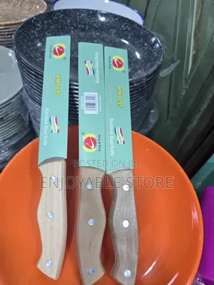 6pcs Wooden Handle Cutting Knives Wooden Handle Knives