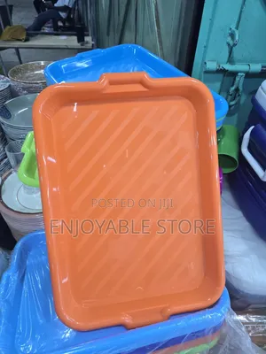 6pcs Orange Plastic Trays Plastic Trays