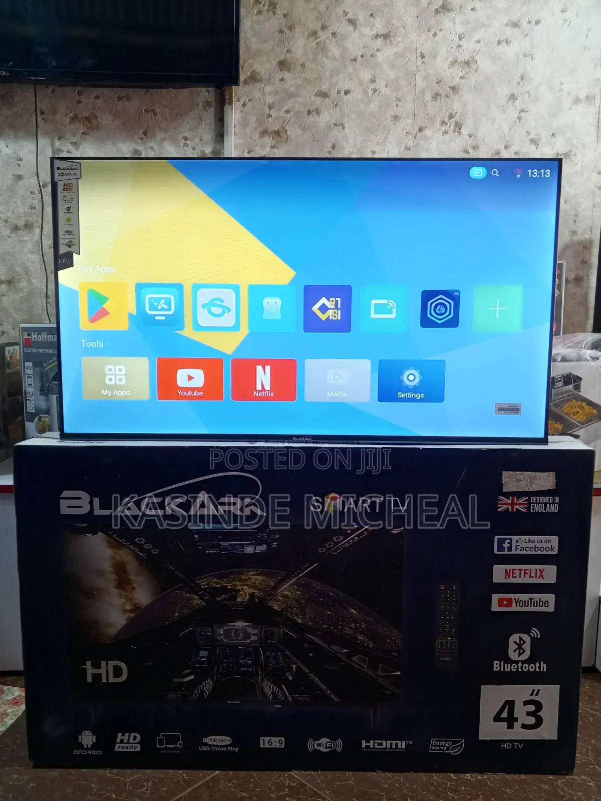 Black Ark 43inches Smart Tv