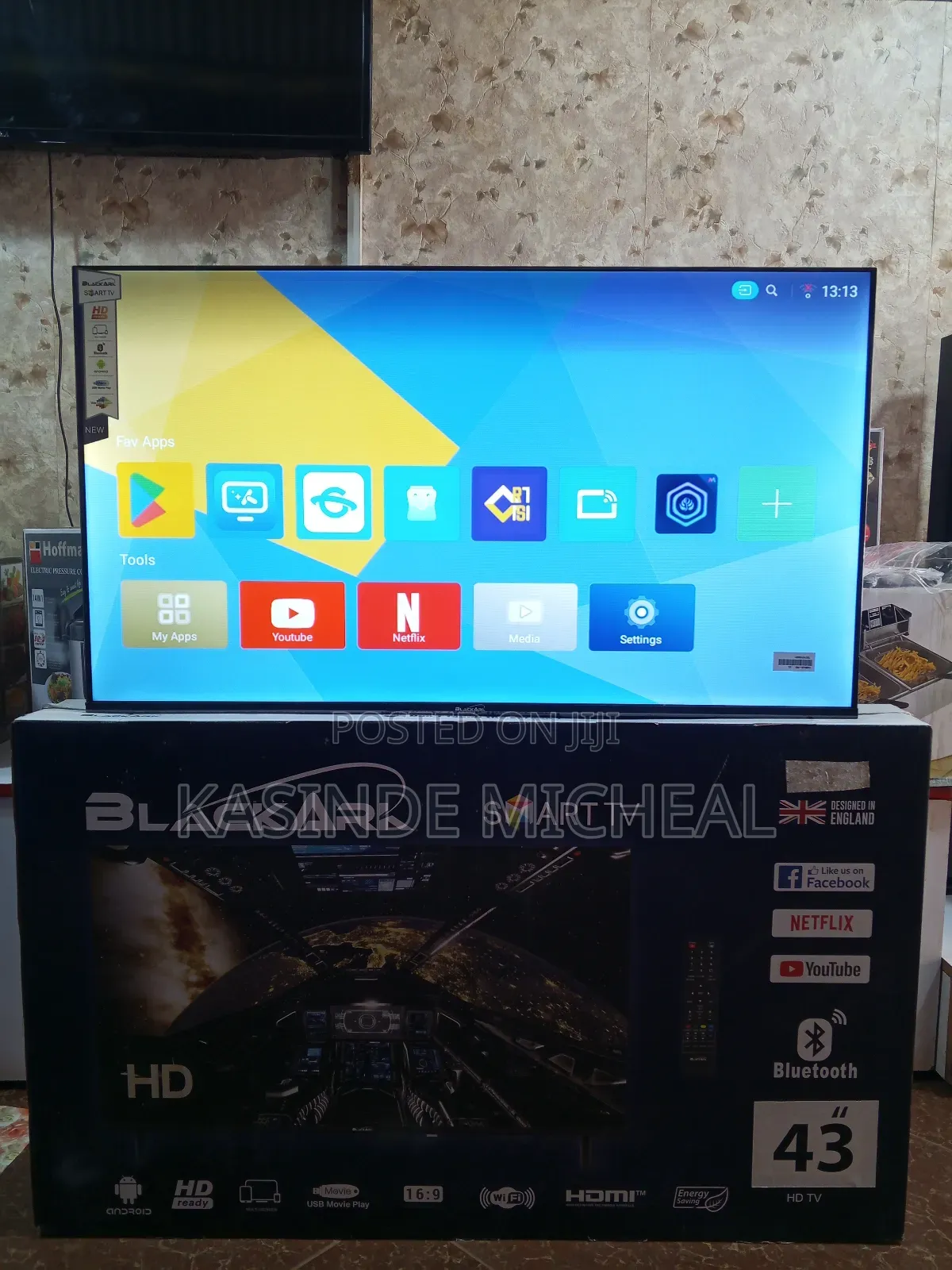 Black Ark 43inches Smart Tv
