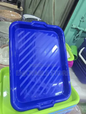 12pcs Dark Blue Serving Trays Serving Trays Plastic