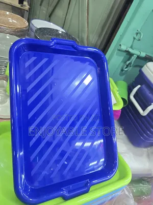 12pcs Dark Blue Serving Trays Serving Trays Plastic