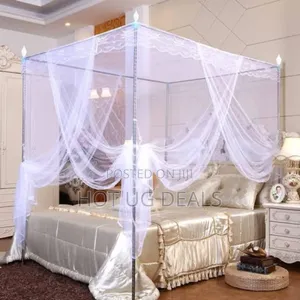 5x6 Mosquito Net With Stands - White