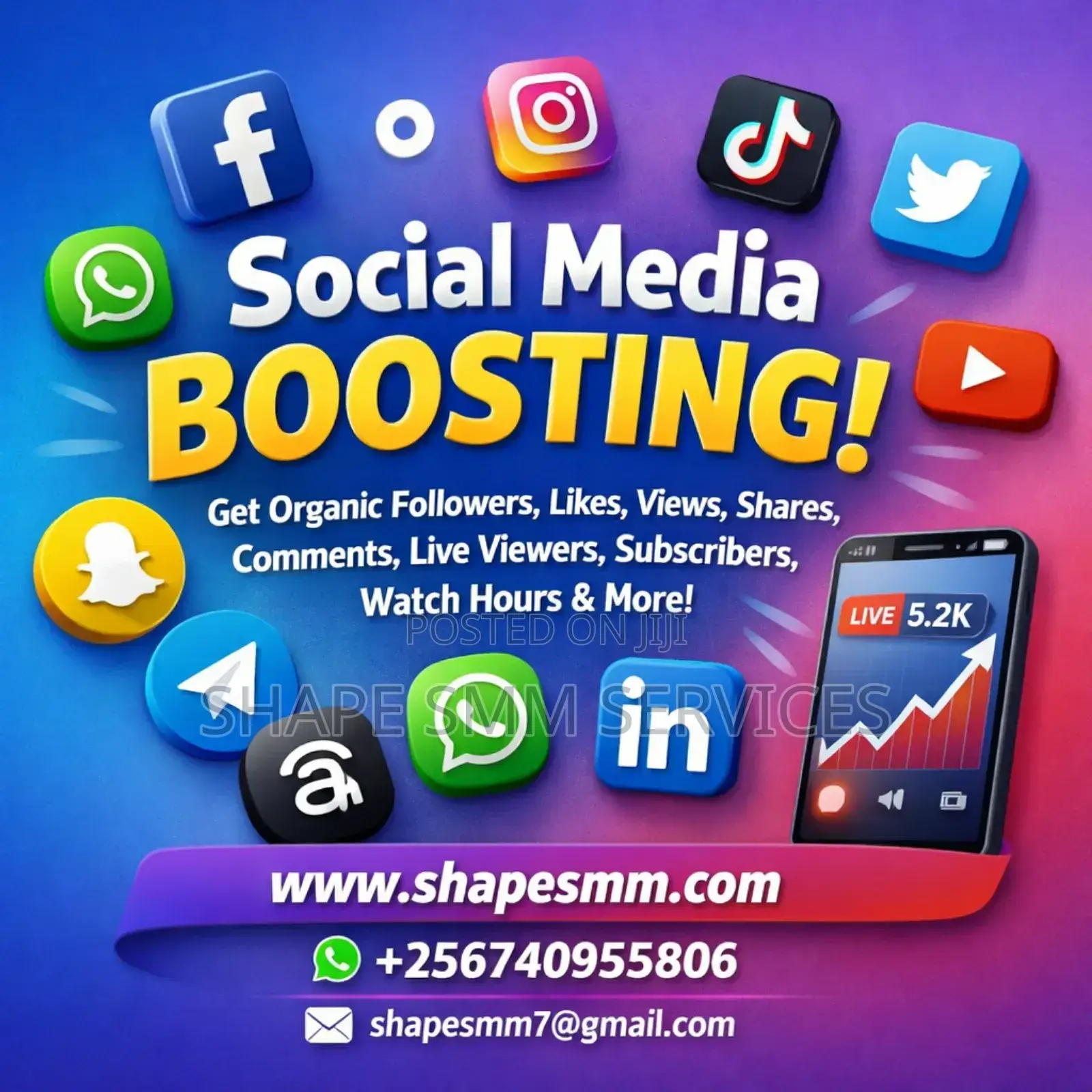 Social Media Marketing/ Boosting Management