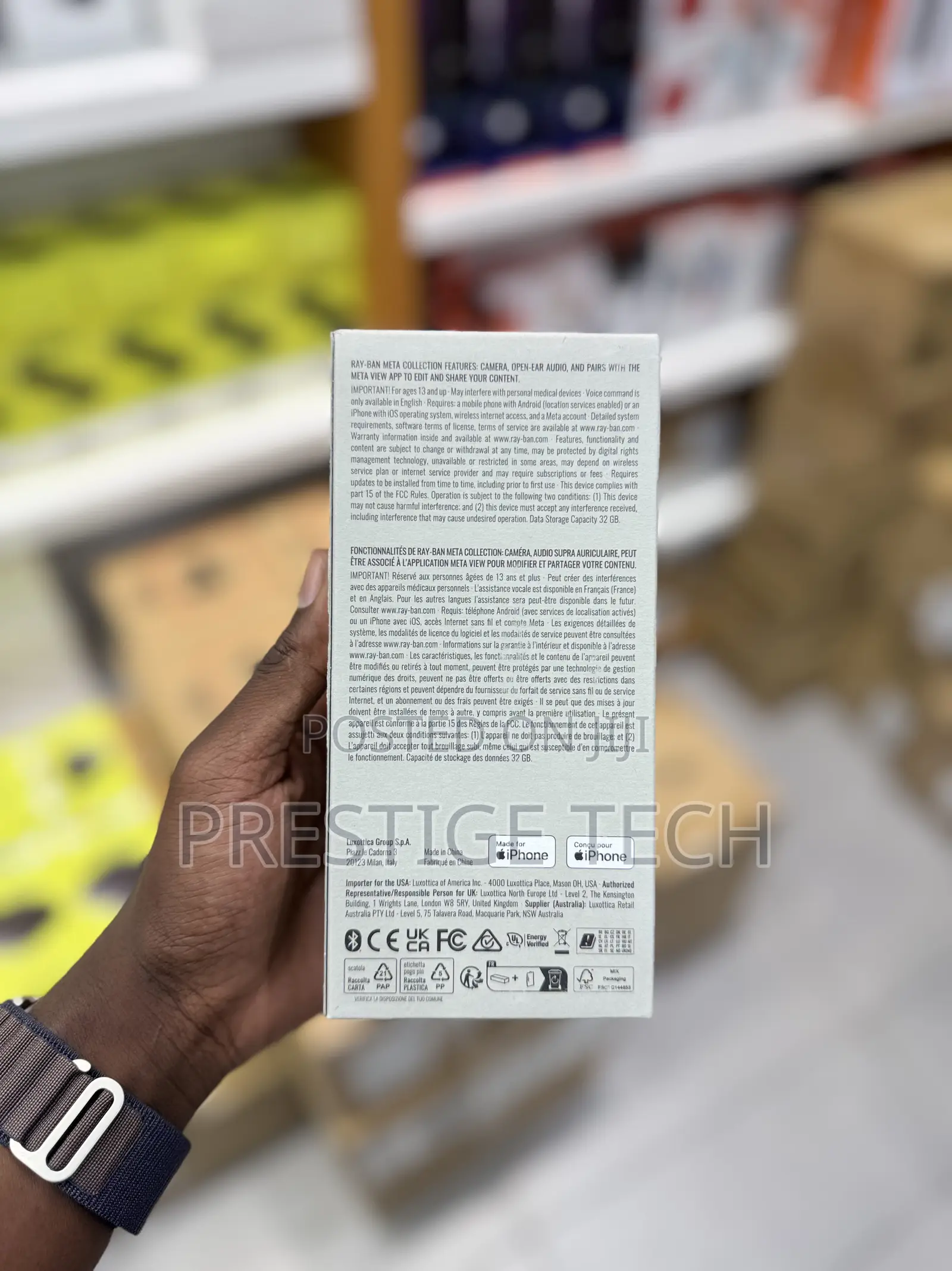 Rayban Meta Smart Glasses With Camera, Open Ear Audio
