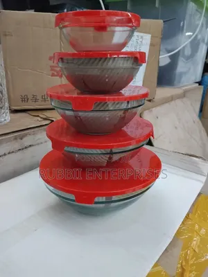 Glass Salad Bowls 5pcs