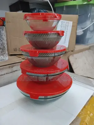 Glass Salad Bowls 5pcs