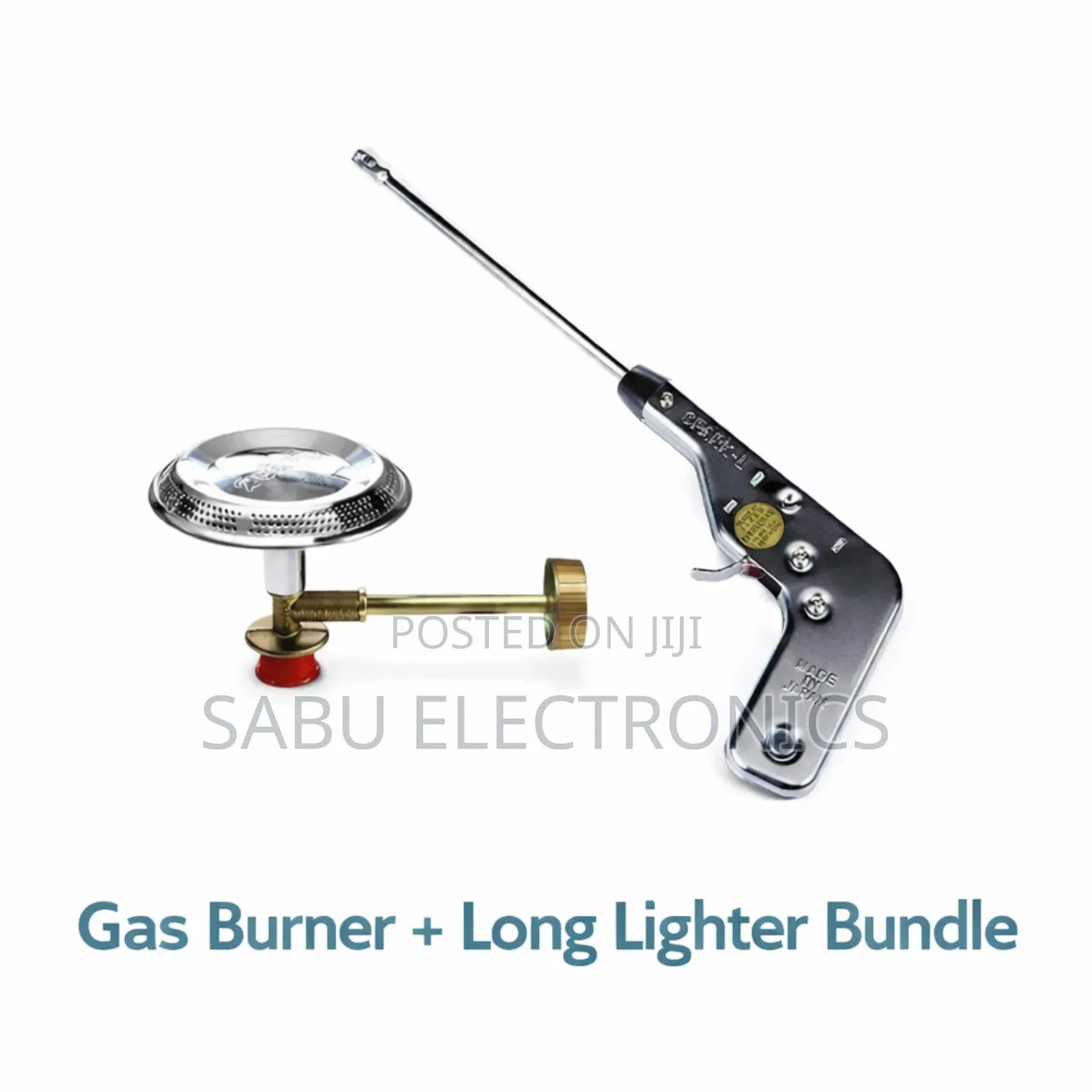 Gas Burner + Long Lighter Bundle for Gas Cylinder 6kg and 3kg