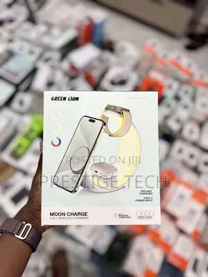Green Lion Moon Charge 4in1 Wireless Charger With Rgb Ambient Light