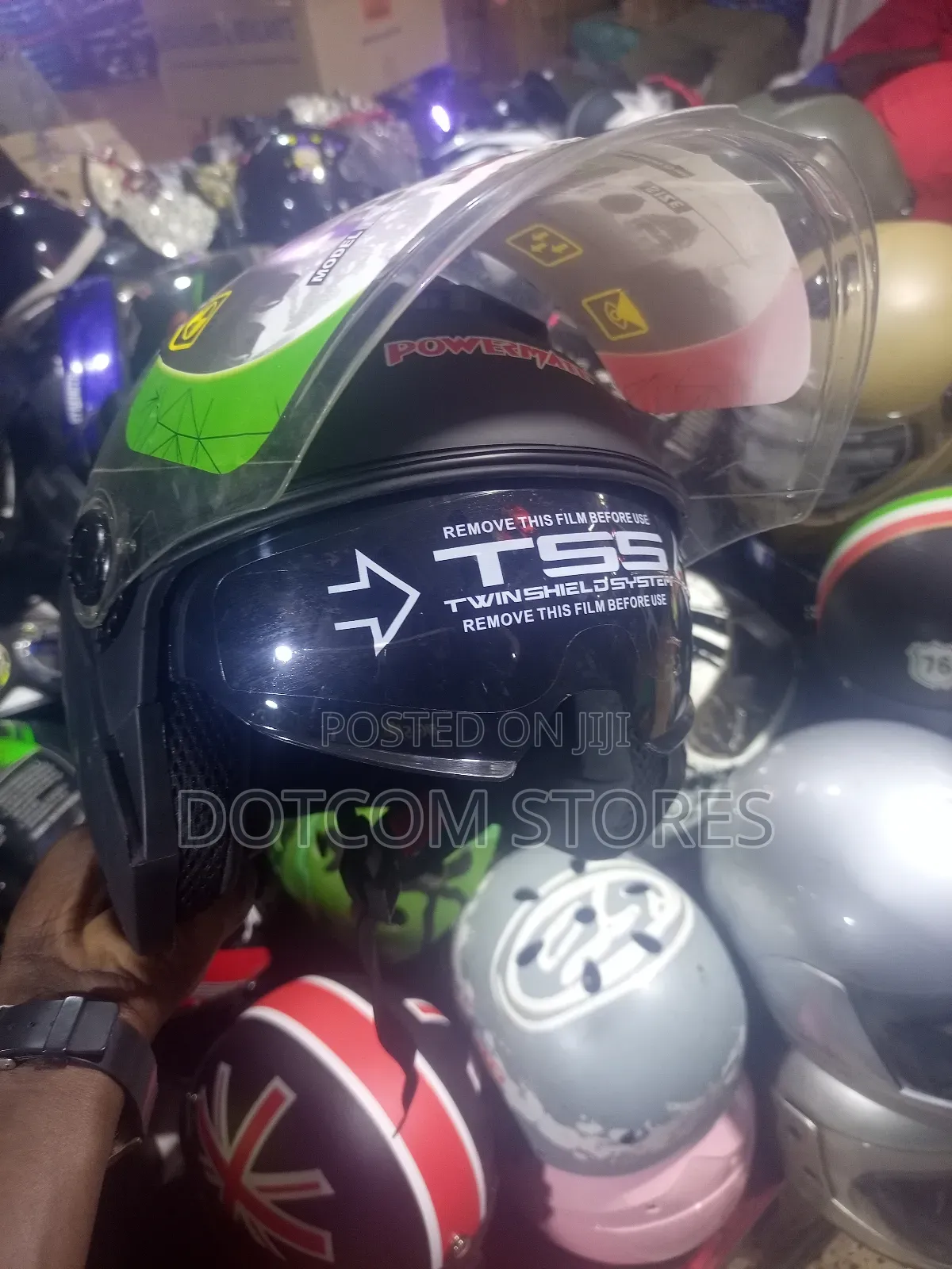 Twin Shield Systems Motorcycle Helmet