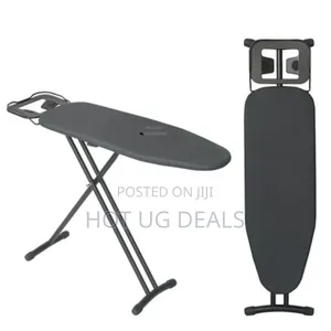 Big Foldable Ironing Board With Electrical Socket -grey