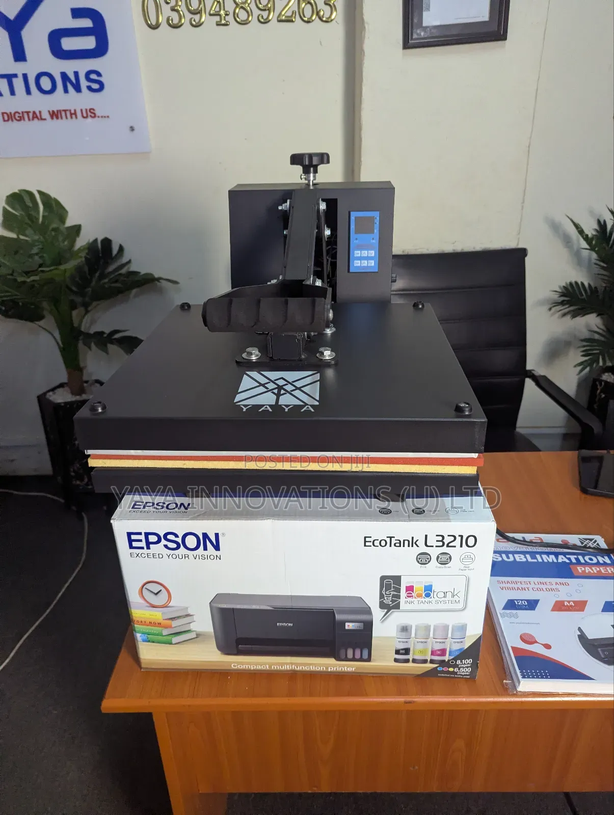 Flatbed Heatpress+ Sublimation Printer