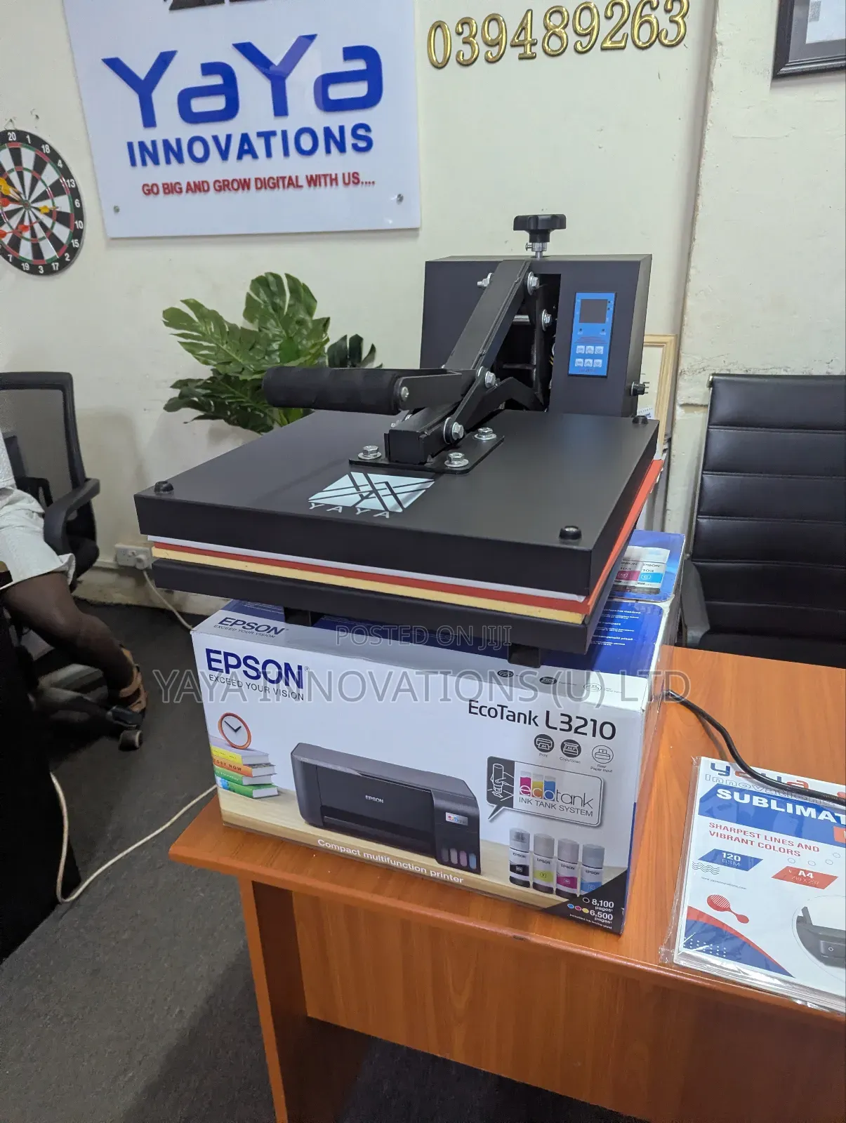 Heat Press Machine + Sublimation Printer on Discount