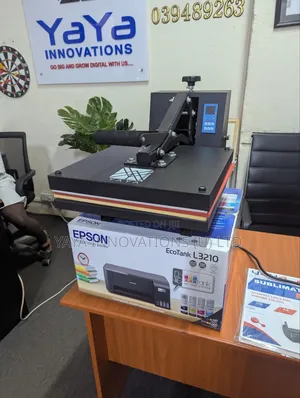 Heat Press Machine + Sublimation Printer on Discount