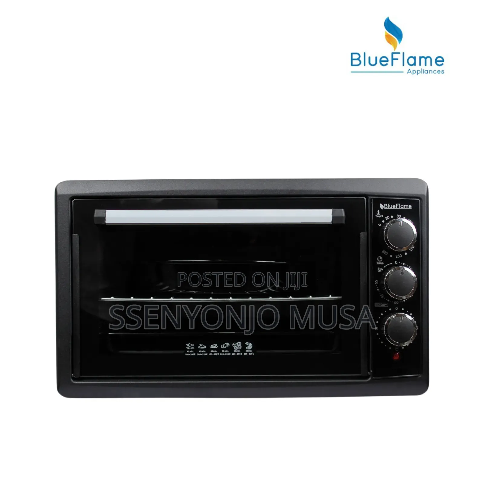 Blueflame Mini Oven - 45l, 1600w, Timer, Thermostat