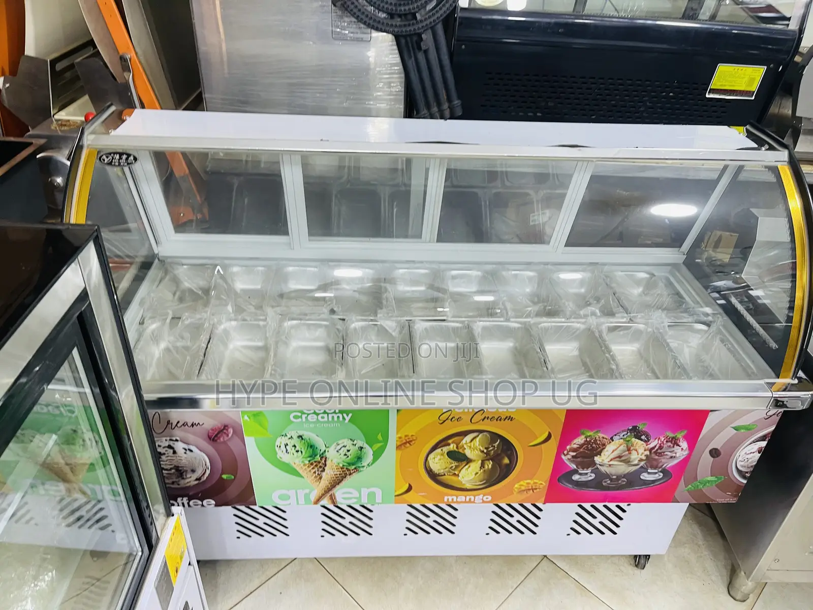 Icecream Showcase Display Chiller Refrigerator