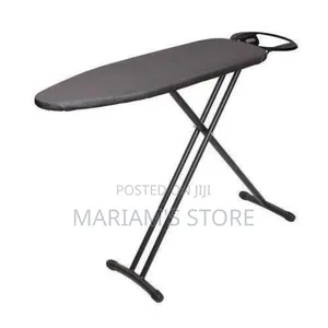 Foldable Ironing Board With Metallic Frame-Black/Grey