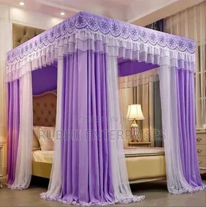Four Stand Curtain Net ~ Purple