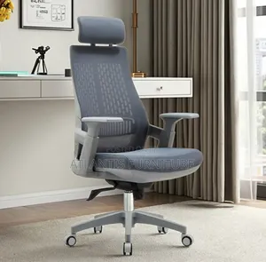 Gray Office Chair Plastic Back