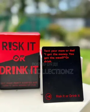 Risk or Drink It Game Cards