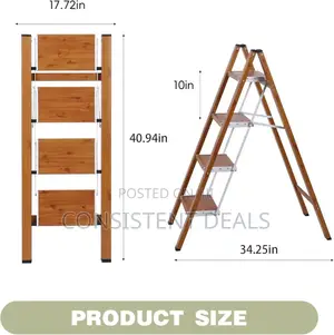 Stepladder, Light Folding Stool, Portable Light Aluminum Ladder