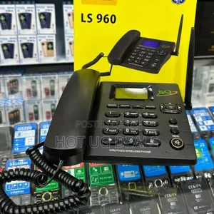 Sq Ls-960 Dual Sim Gsm Wireless Landline Desktop Phone - Black