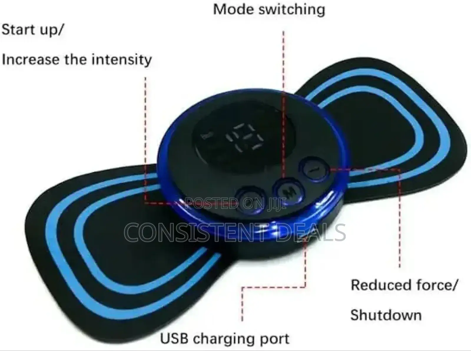 Body Massager Portable Wireless Ems Massager With 8 Modes