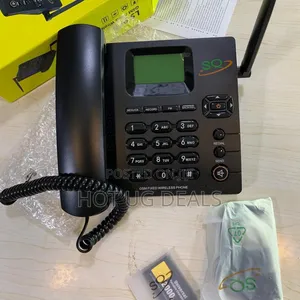 Sq Mobile Ls-960 Dual Sim Gsm Wireless Landline Desktop Phone - Black
