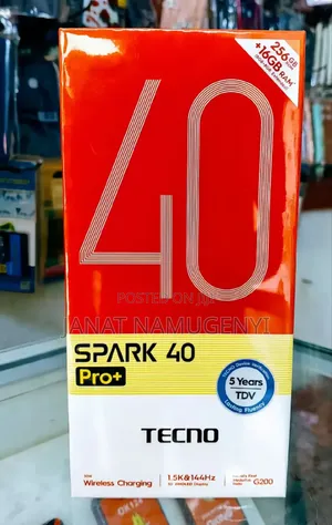 New Tecno Spark 40 Pro+ 256 GB Black