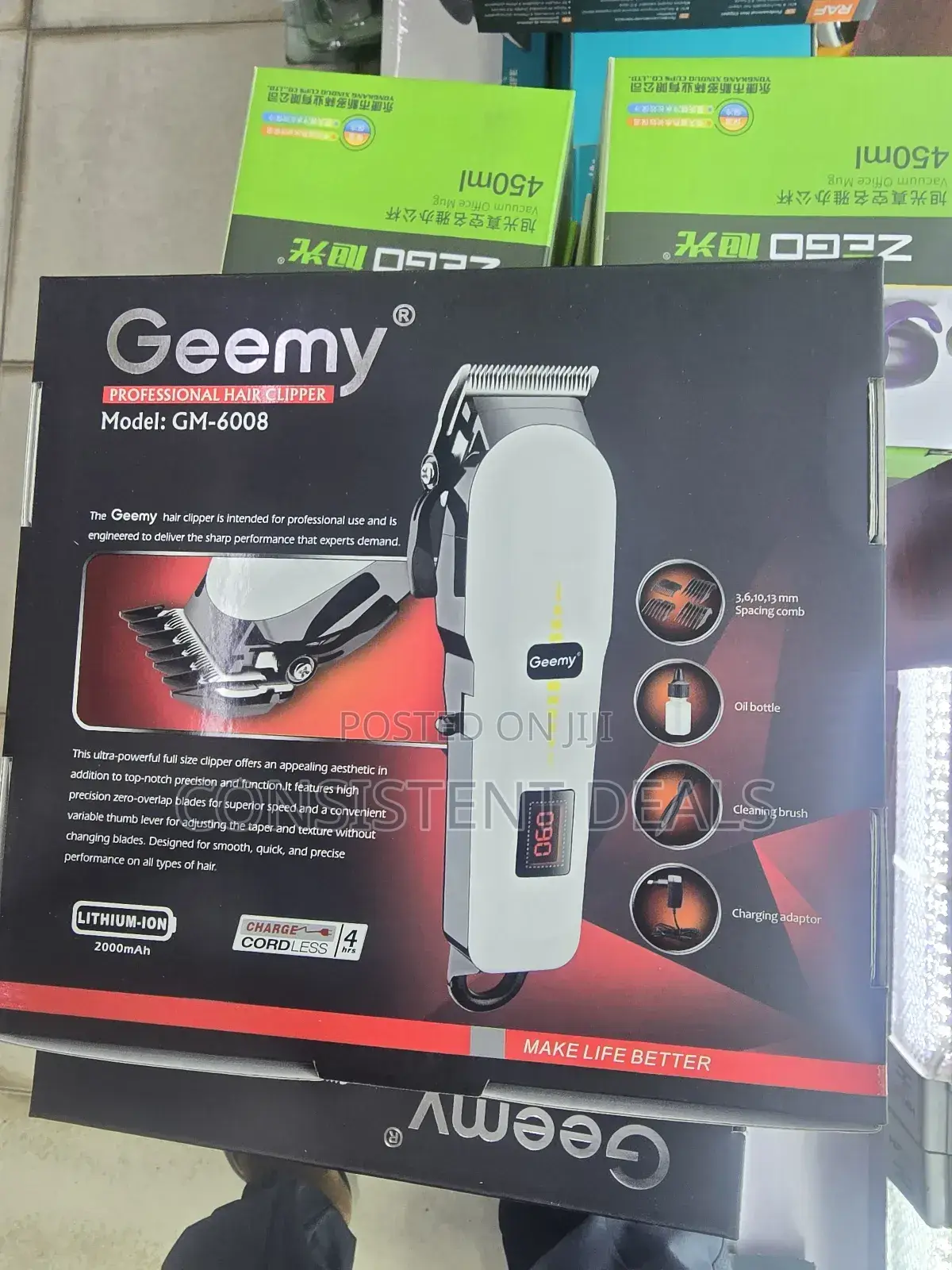 Geemy Professional  Rechargeable Hair Clipper