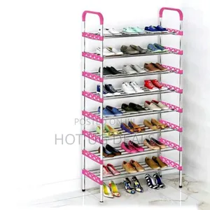 8-tier Stainless Steel Shoe Rack - Space-savingshoe Organizer