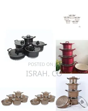 Dissini Regina 10 Pieces Granite Non-Stick Serving Dishes Saucepans