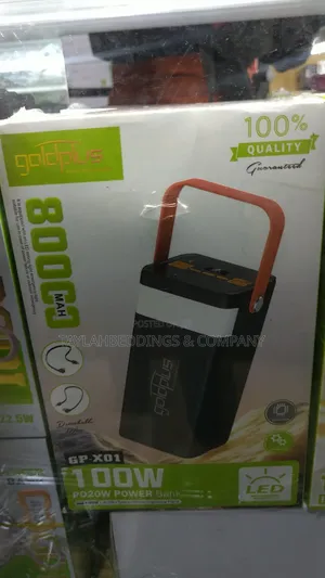 Heavy Duty 100w Power Bank of 80000mah for Charging Black/White