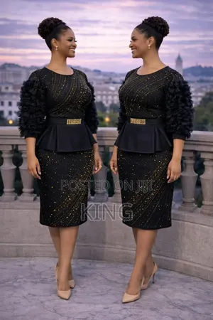 Colored Office Set Women's Dress