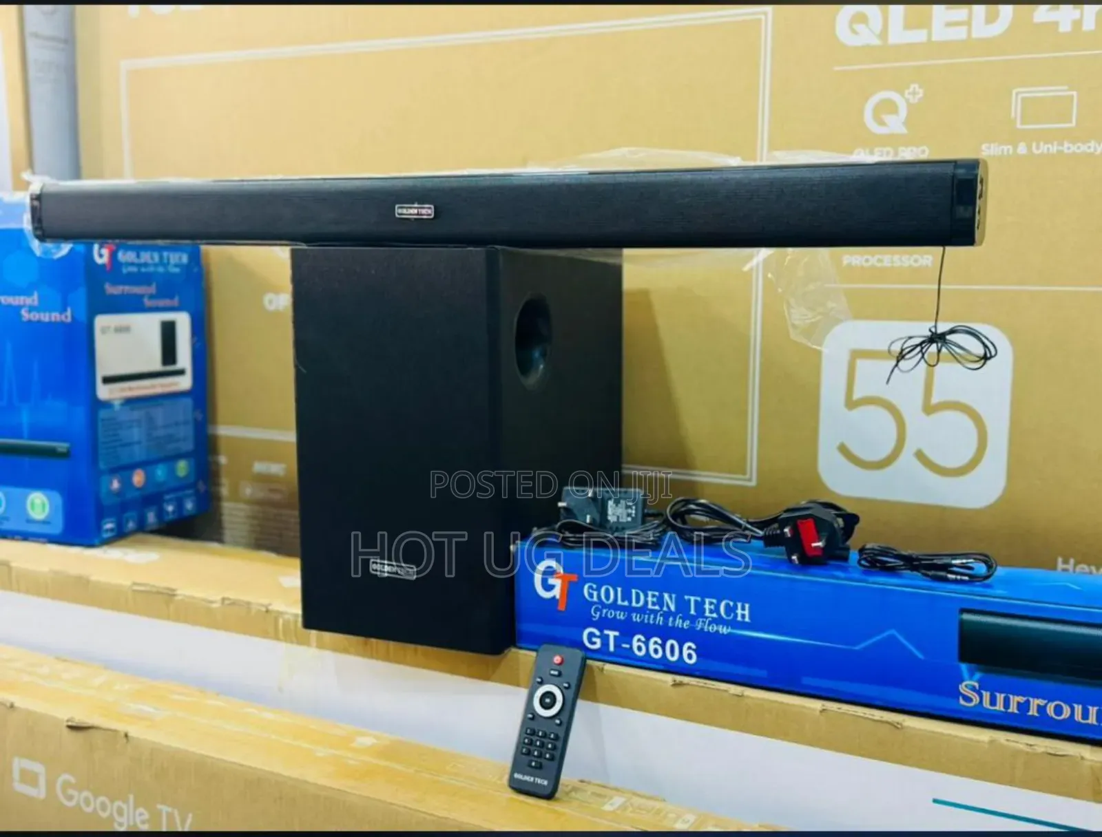 Golden Tech Wireless Sound Bar System With Remote Control, Bluetooth