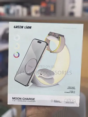Green Lion Wireless Moon Charger 4 in 1 With RGB Ambient Light