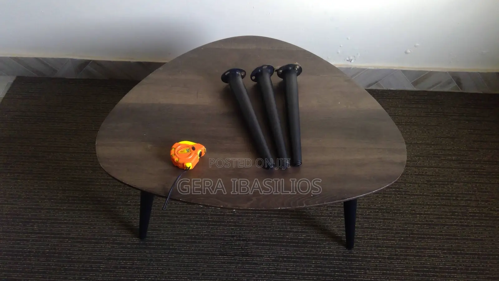 Center Table, Coffee Table Metallic Legs