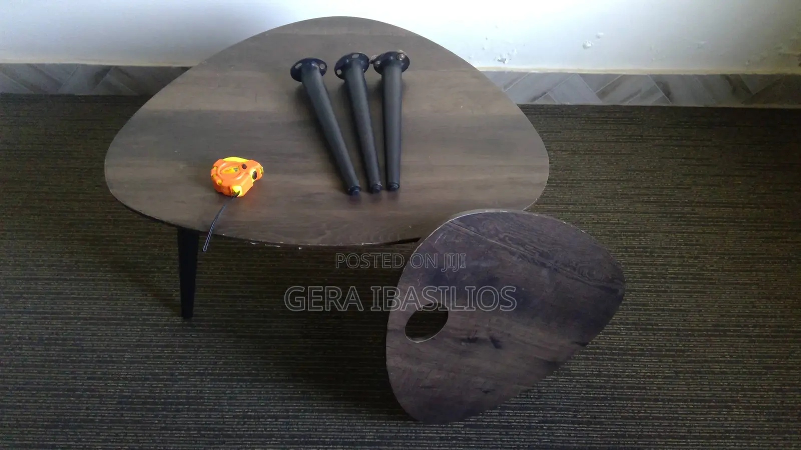 Center Table, Coffee Table Metallic Legs