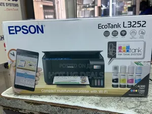 Epson Genuine L3252 Wireless Ink Tank Printer All In One-black