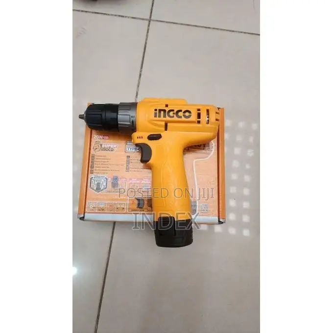 Ingco 12v Cordless Drill, Cordless Drilling Machine With 1.5 Battery