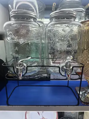 4+4l Double Glass Juice Dispenser
