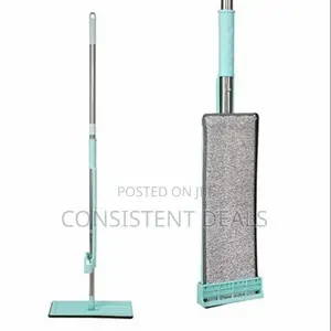 Flat Mop With 2/4/6 Microfiber Pads, 50" Adjustable Handle