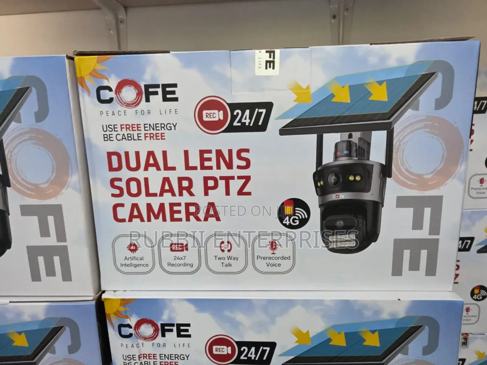 Dual Len Solar Camera 4g 24/7