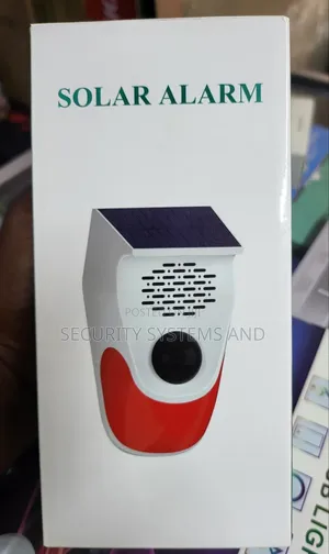 Solar Motion Sensor Alarm With Remote- Waterproof And Loud Alarm