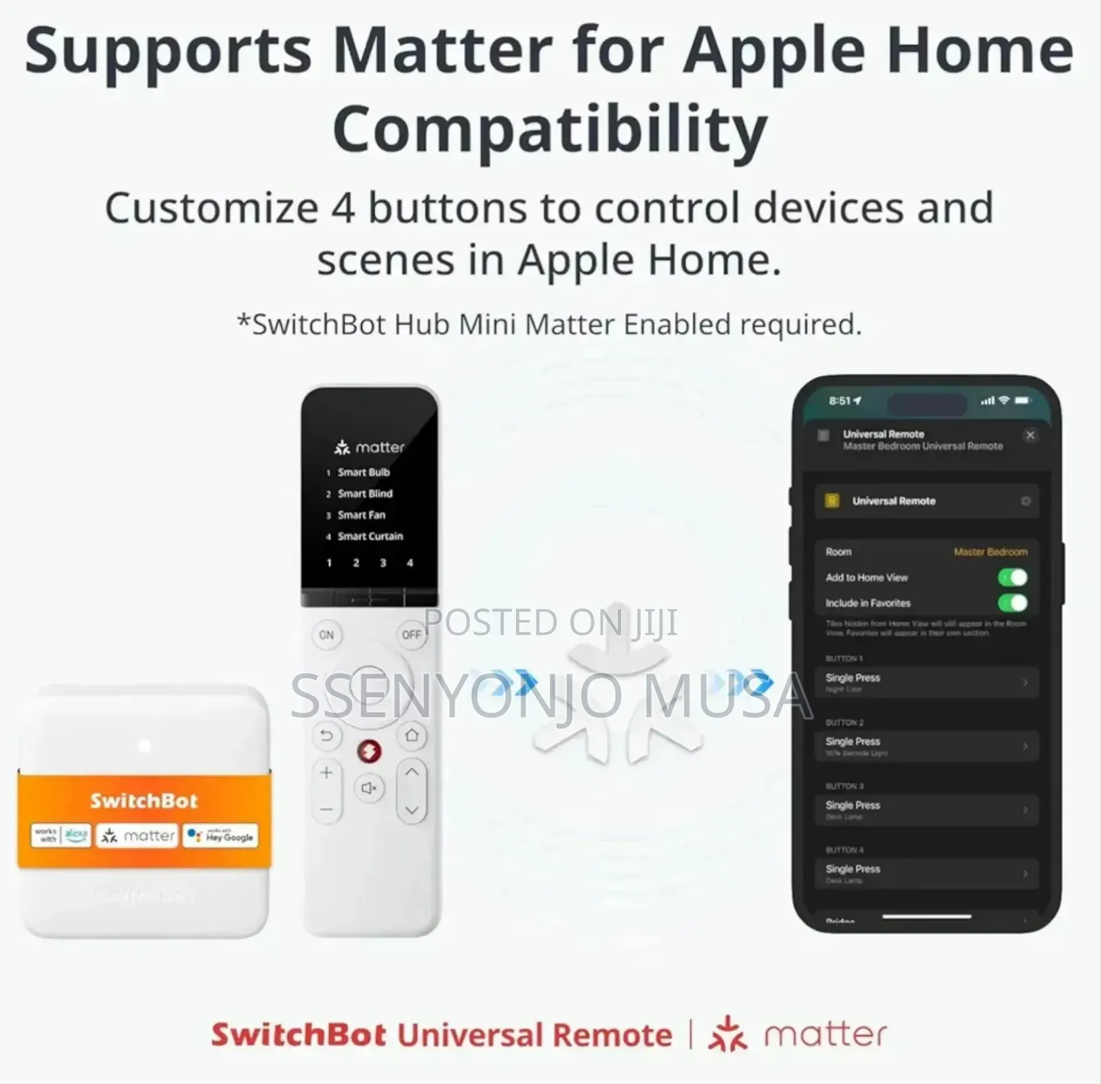 Switchbot Universal Smart Remote Control With Mini Matter Hub –Ir Bt