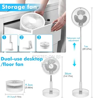 Foldable Portable Fan Pedestal Fan