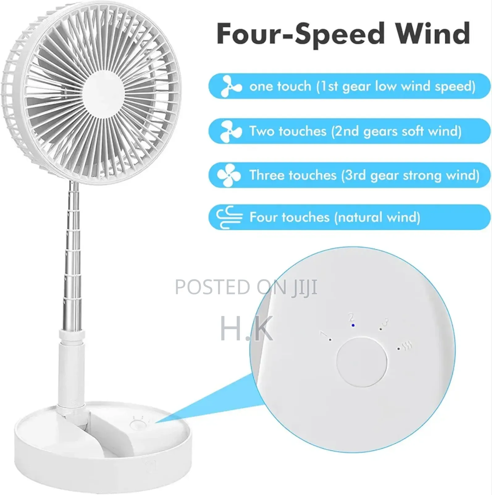 Foldable Portable Fan Pedestal Fan
